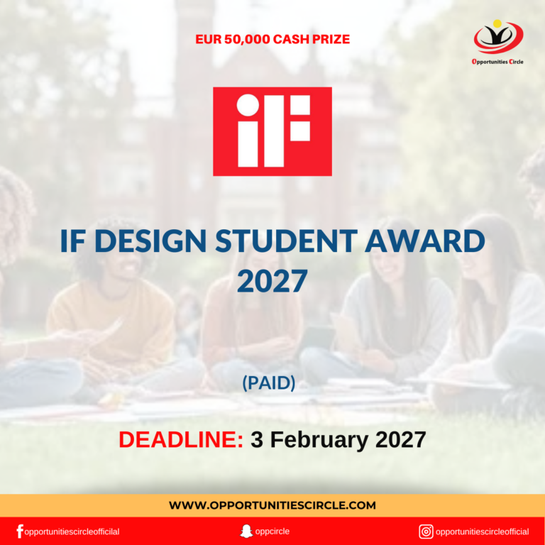 iF Design Student Award 2027