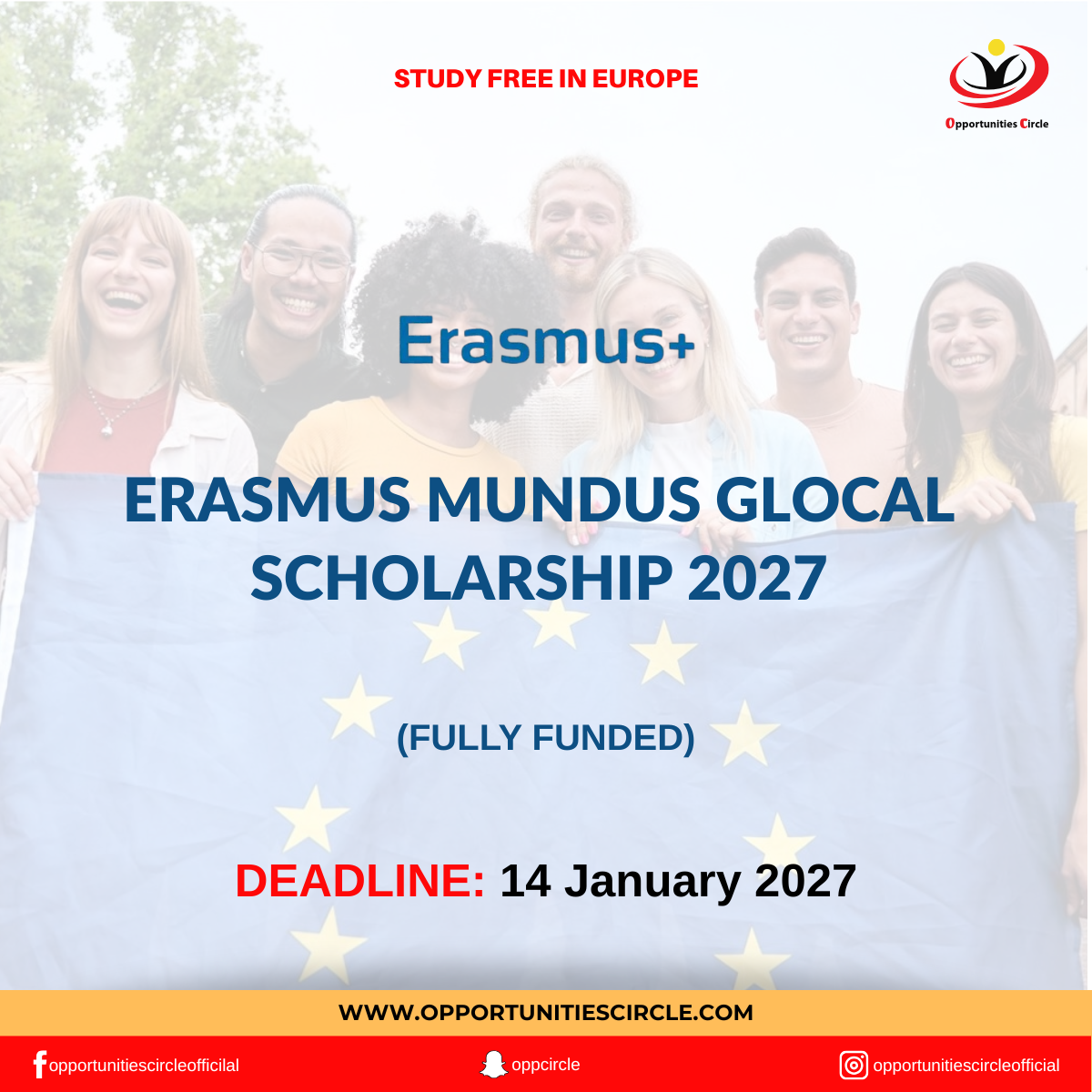 Erasmus Mundus GLOCAL Scholarship 2027 | Fully Funded