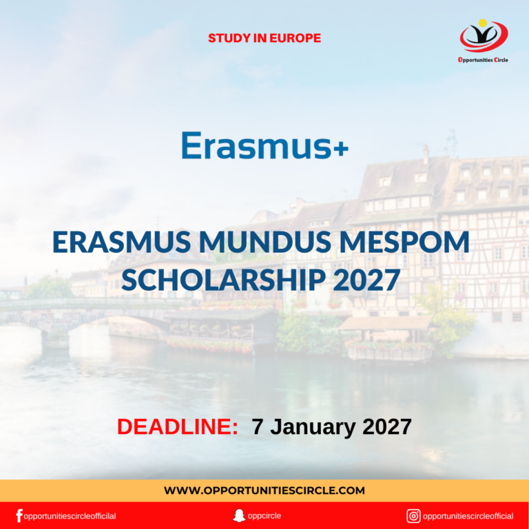 Erasmus Mundus MESPOM Scholarship 2027
