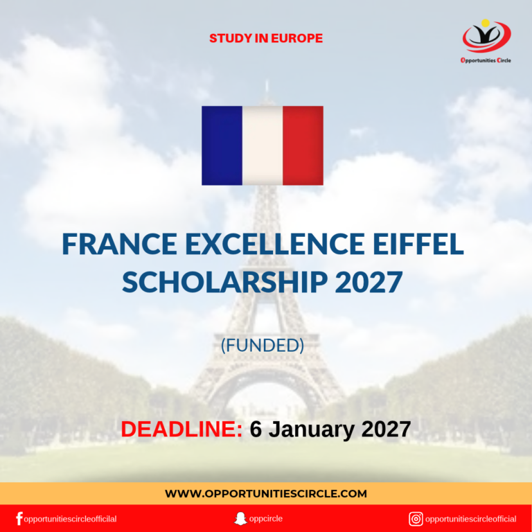 France Excellence Eiffel Scholarship 2027