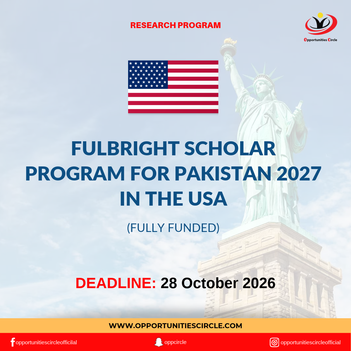 Fulbright Scholar Program for Pakistan 2027 in the USA | Fully Funded